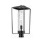 Z-Lite Sheridan 1 Light Outdoor Post Mount Fixture, Black And Seedy 594PHBR-BK - alternate 4